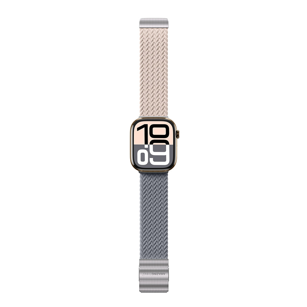 Amazingthing Glamour Blend Apple Watch 46mm Hasır Kordon - 19 Amazingthing Glamour Blend Apple Watch 46mm Hasır Kordon - 19